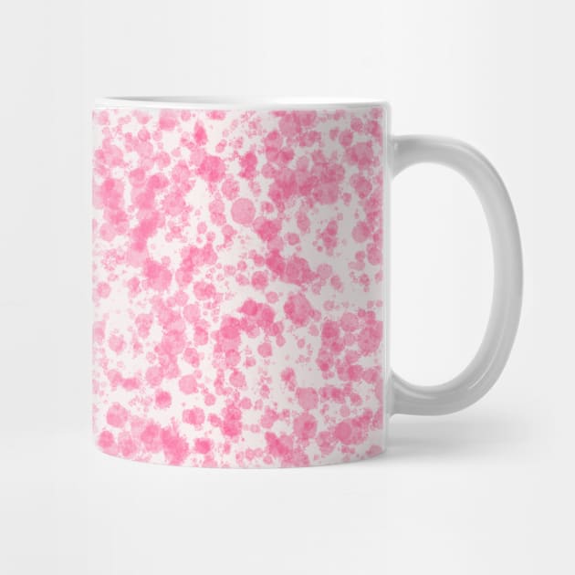 Abstract Pink Splatter Pattern Art by basselelkadi